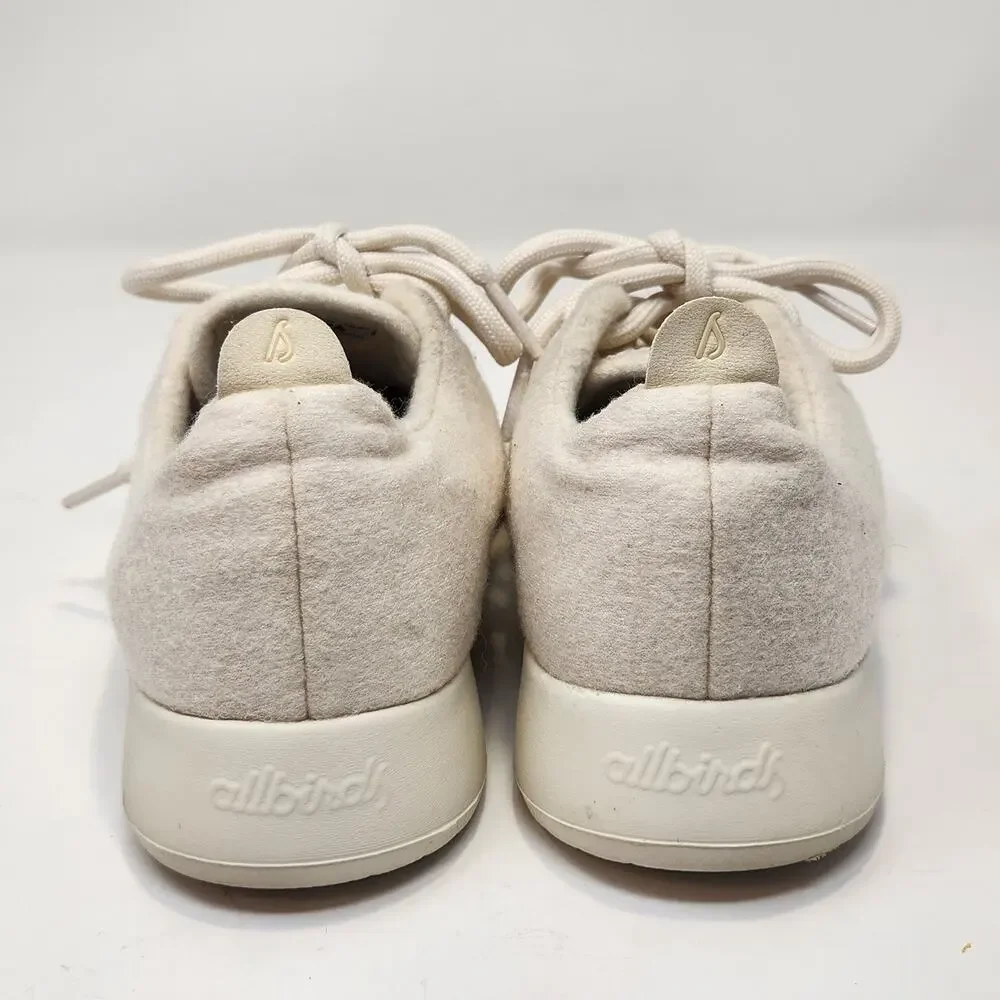 Allbirds Women Wool Runner Sneakers White Cream Size 6 Merino Wool Casual